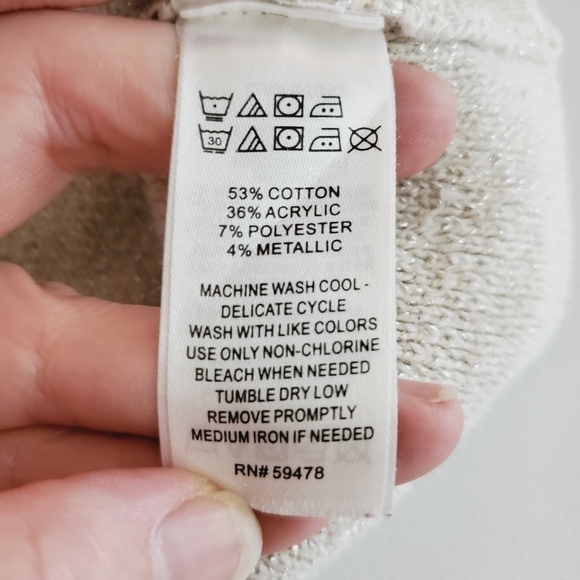 BK02 * Camilla Girls Sweater Dress Off White Size M (5/6) - Picture 5 of 7